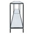 Mesa consola vidrio templado blanco 200x35x75,5
