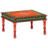 Mesa de centro madera maciza de mango naranja pintada a