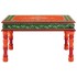 Mesa de centro madera maciza de mango naranja pintada a