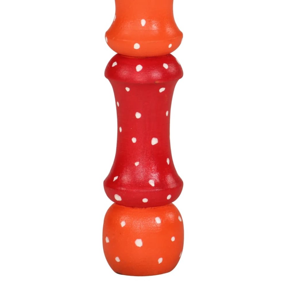 Mesa de centro madera maciza de mango naranja pintada a