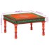 Mesa de centro madera maciza de mango naranja pintada a