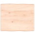 Tablero de mesa madera maciza borde natural 60x50x(2-6)