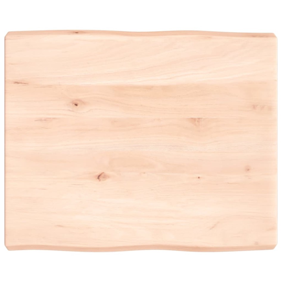 Tablero de mesa madera maciza borde natural 60x50x(2-6)