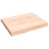 Tablero de mesa madera maciza borde natural 60x50x(2-6)