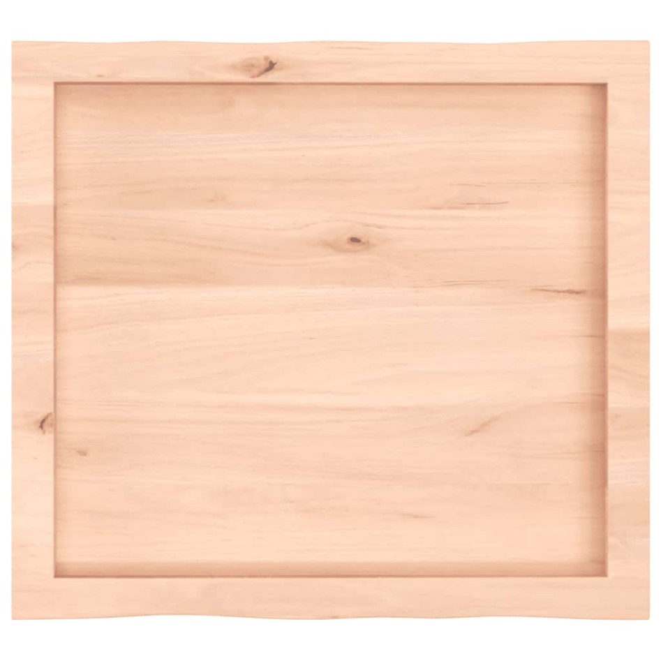 Tablero de mesa madera maciza borde natural 60x50x(2-6)