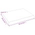 Tablero de mesa madera maciza borde natural 60x50x(2-6)
