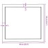 Tablero de mesa madera maciza borde natural 60x50x(2-6)