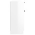 Aparador de madera contrachapada blanco brillante 60x30x70