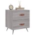 Mesitas noche 2 uds madera ingeniería gris Sonoma 40x35x47,5