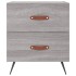 Mesitas noche 2 uds madera ingeniería gris Sonoma 40x35x47,5