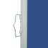 Toldo lateral retráctil de jardín azul 100x500