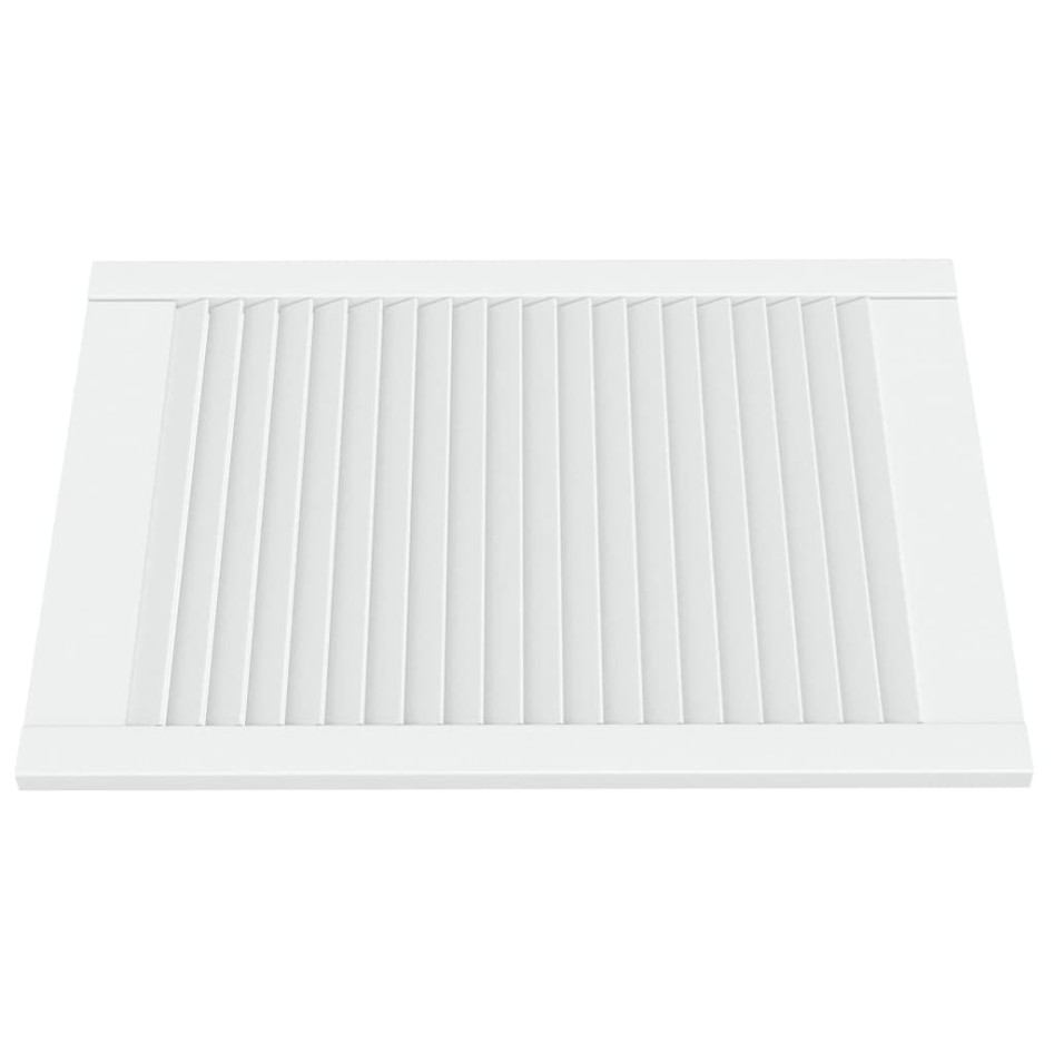 Puerta de armario lamas 2 uds madera pino blanco 69x49,4