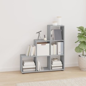 Estantería forma de escalera madera contrachapada gris