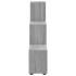 Estantería forma de escalera madera contrachapada gris