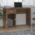 Escritorio con cajón y armario contrachapada 100x40x73