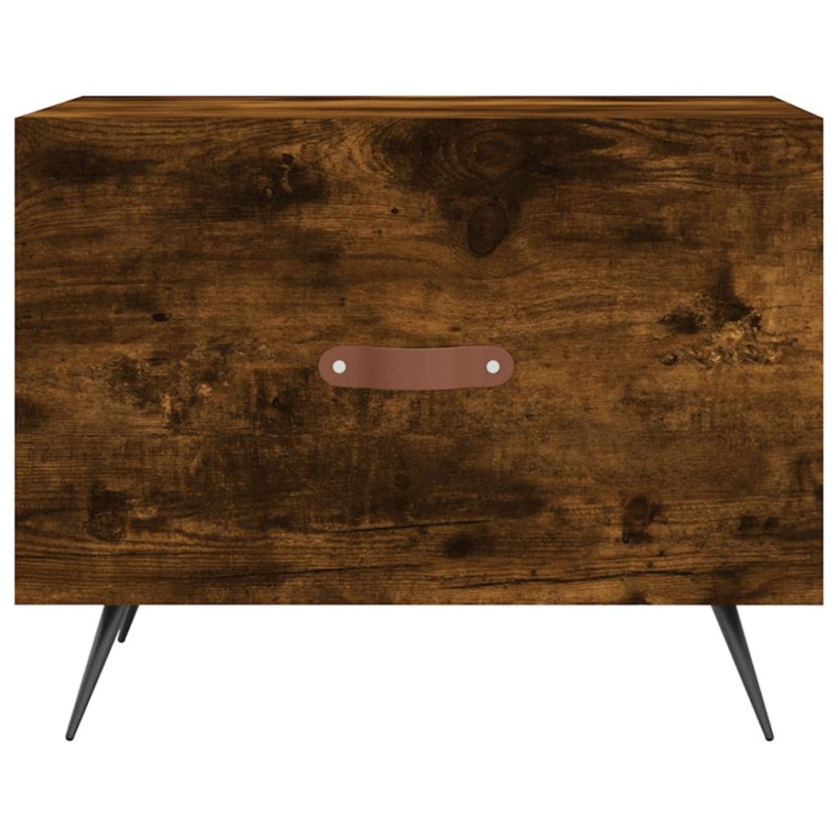 Mesa de centro 2 uds madera ingeniería roble ahumado