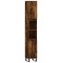 Armario de baño madera contrachapada roble ahumado 30x30x190
