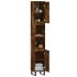 Armario de baño madera contrachapada roble ahumado 30x30x190
