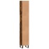 Armario de baño madera contrachapada roble ahumado 30x30x190