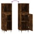 Armario de baño madera contrachapada roble ahumado 30x30x100
