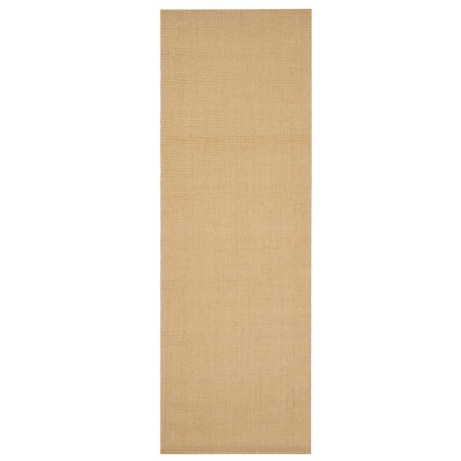 Alfombra de sisal natural 66x200