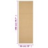 Alfombra de sisal natural 66x200