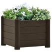 Arriate de jardín PP mocha 43x43x35 cm