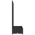 Jardinera con enrejado PP negro 80x40x121,5
