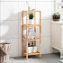 Estantería de baño madera maciza nogal 36x36x112