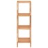 Estantería de baño madera maciza nogal 36x36x112