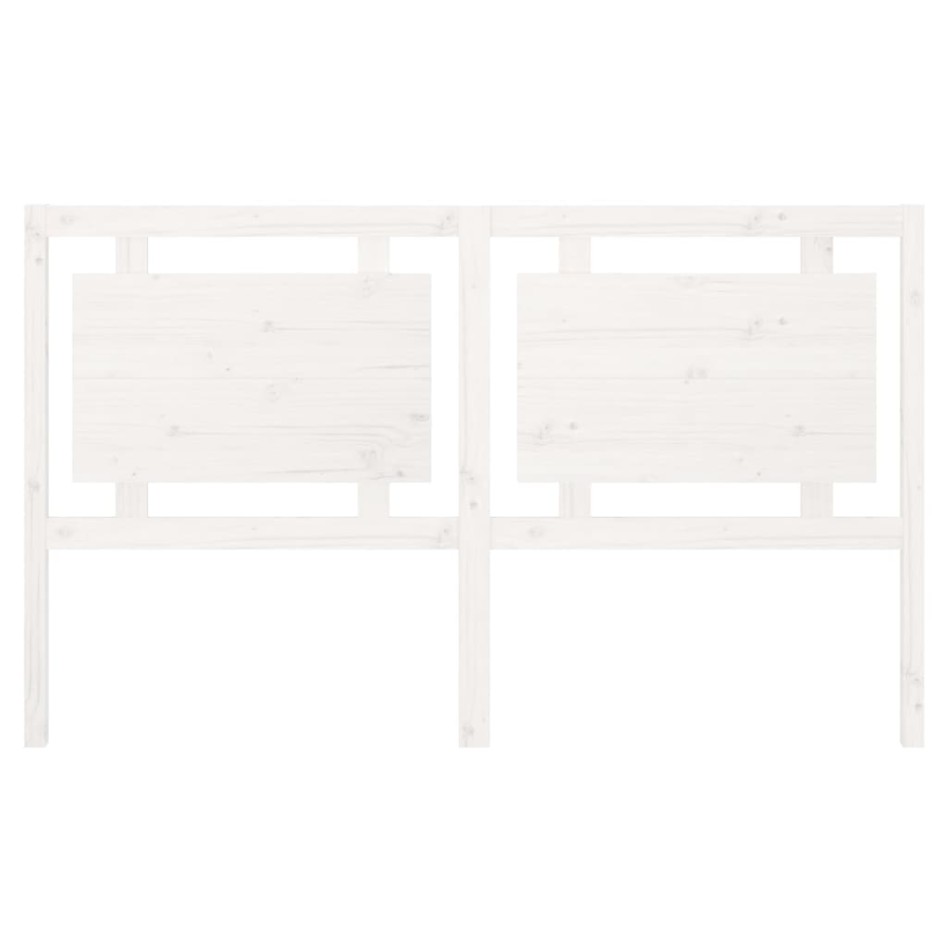 Cabecero de cama madera maciza de pino blanco 165,5x4x100