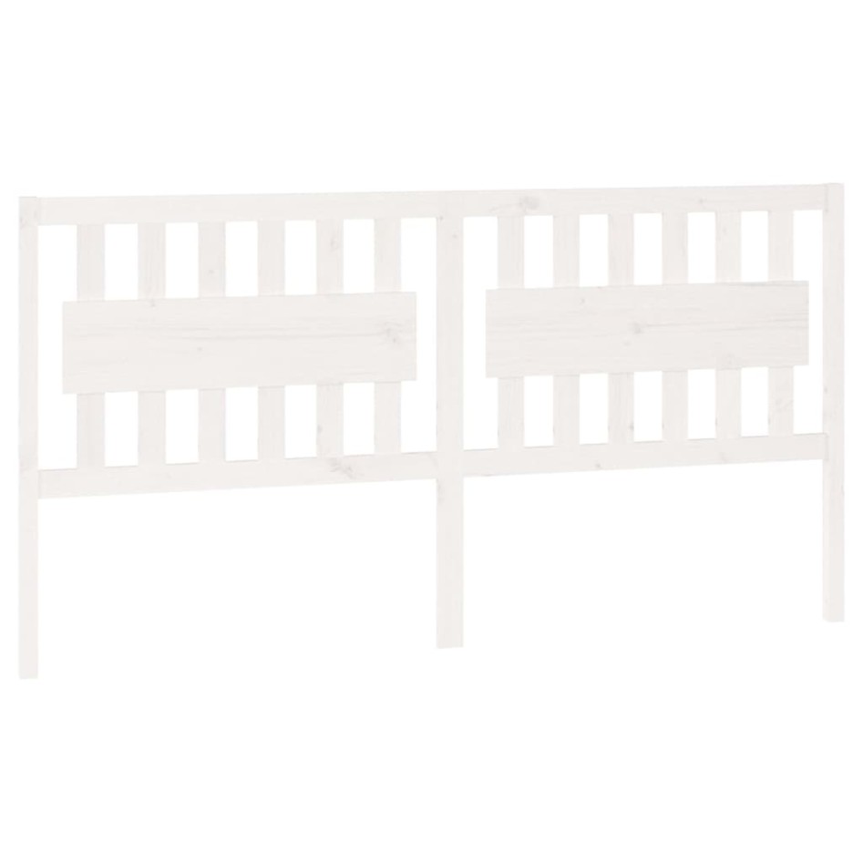 Cabecero de cama madera maciza de pino blanco 185,5x4x100