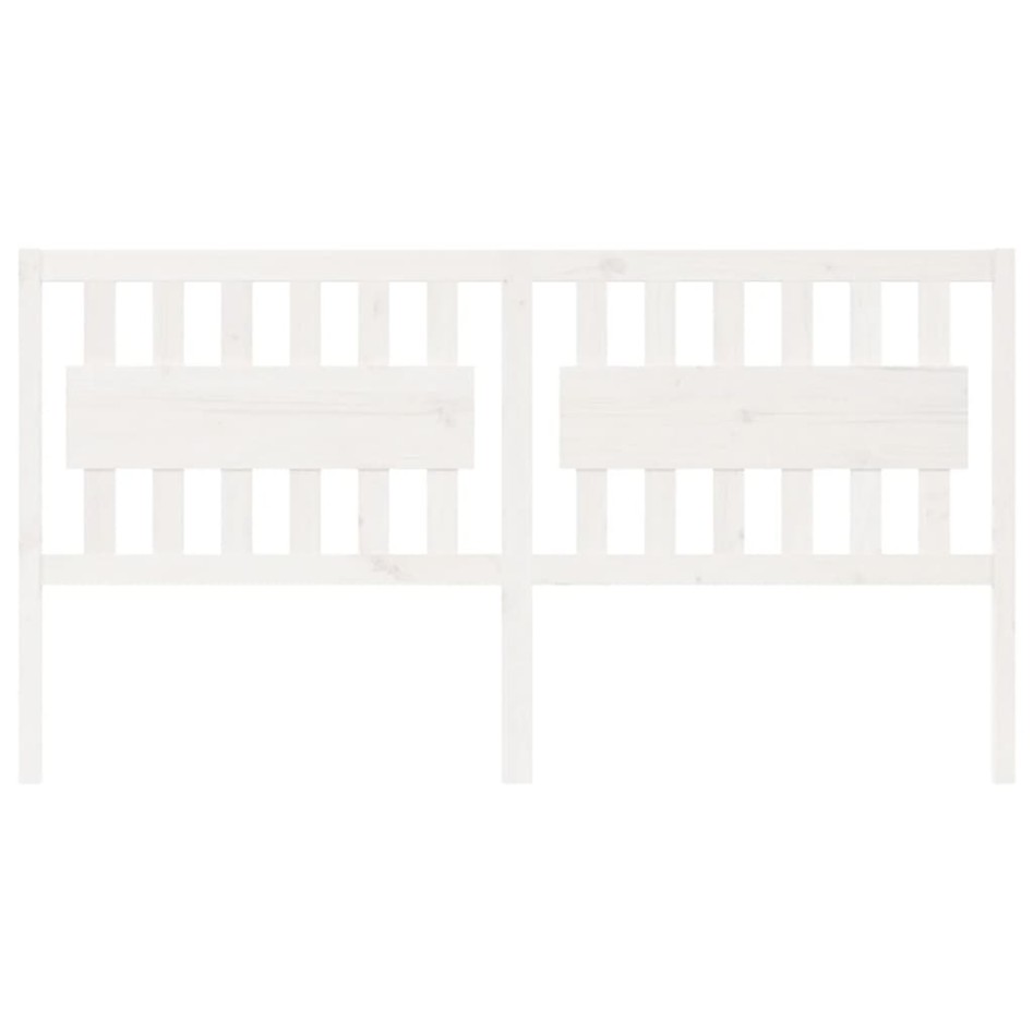 Cabecero de cama madera maciza de pino blanco 185,5x4x100