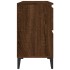 Armario de lavabo madera contrachapada roble marrón 80x33x60