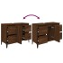Armario de lavabo madera contrachapada roble marrón 80x33x60