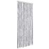 Cortina mosquitera gris y blanco chenilla 90x200