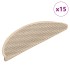 Alfombrillas autoadhesivas sisal 15 uds bereber 56x17x3