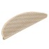 Alfombrillas autoadhesivas sisal 15 uds bereber 56x17x3