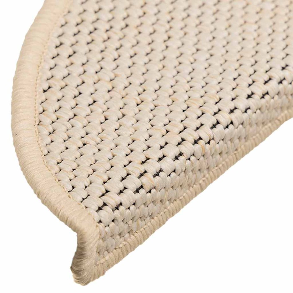 Alfombrillas autoadhesivas sisal 15 uds bereber 56x17x3