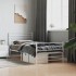 Estructura cama sin colchón con estribo metal blanco 107x203