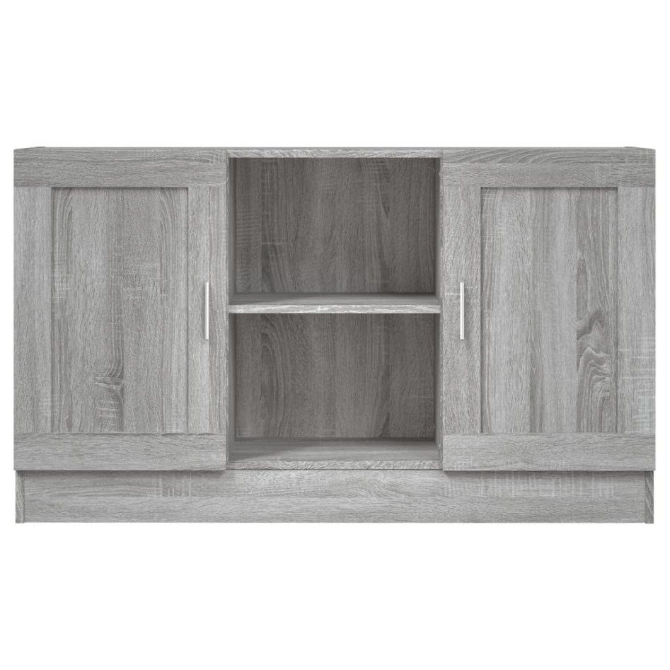 Aparador de madera contrachapada gris Sonoma 120x30,5x70