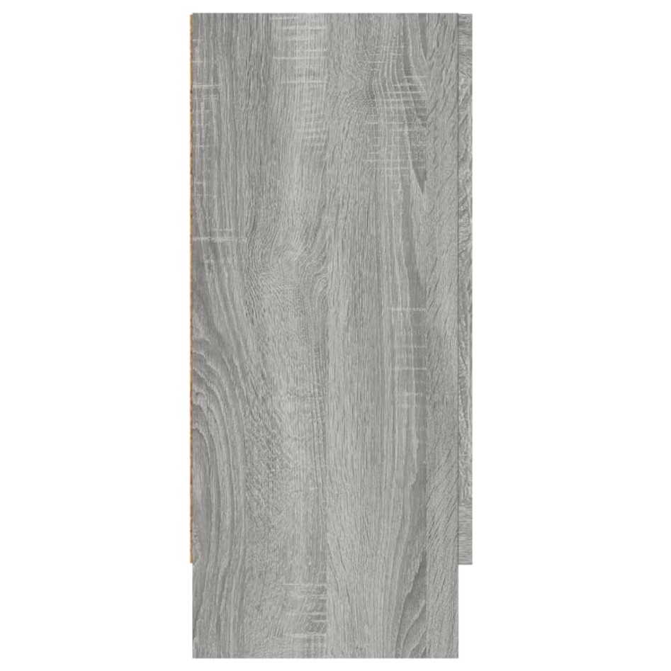 Aparador de madera contrachapada gris Sonoma 120x30,5x70