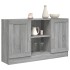Aparador de madera contrachapada gris Sonoma 120x30,5x70