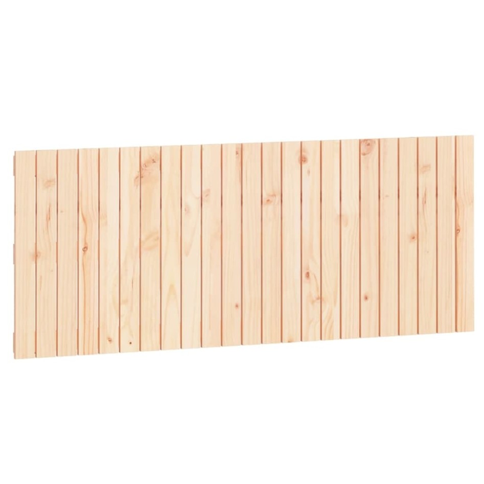 Cabecero de cama de pared madera maciza de pino 147x3x60
