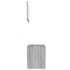 Set de muebles de baño 2 pzas madera contrachapada gris