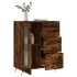 Aparador de madera de ingeniería roble ahumado 69,5x34x90