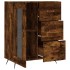Aparador de madera de ingeniería roble ahumado 69,5x34x90