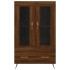 Aparador alto madera de ingeniería roble marrón 69,5x31x115