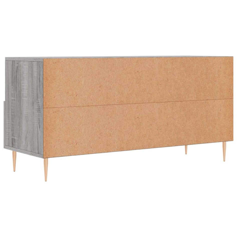 Mueble de TV madera de ingeniería gris Sonoma 102x36x50