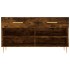 Banco zapatero madera de ingeniería roble ahumado 102x35x55